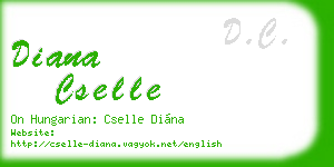 diana cselle business card