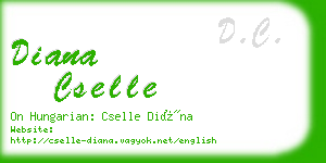 diana cselle business card